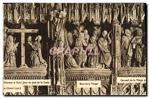 Ansichtskarte AK Chartres Femmes Et Saint Jean An Pied De La Croix Mort De La Vierge