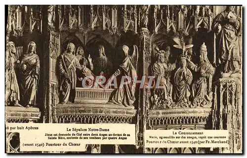 Cartes postales Chartres Le Sepulcre Notre Dame Jesus Est