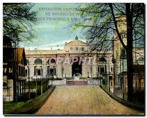 Ansichtskarte AK Exposition universelle Bruxelles 1910 Entree principale