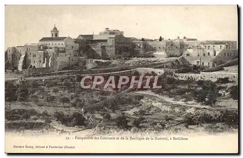 Ansichtskarte AK Perspective Couvents et de la Basilique de la Nativite a Bethleem