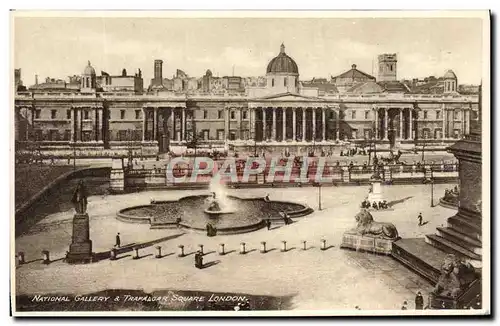 Cartes postales London National Gallery & Trafalgar Square