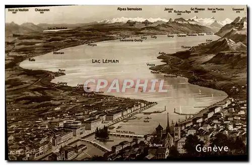 Cartes postales Lac Leman Geneve
