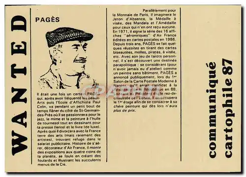 Cartes postales moderne Wanted Pages