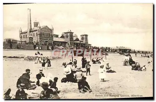 Ansichtskarte AK Beach And Bathing Station Aberdeen