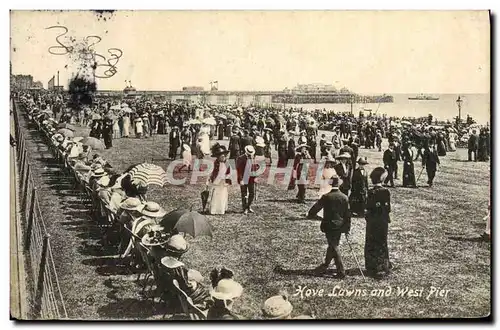 Ansichtskarte AK Hove Lawns And West Pier