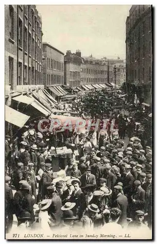 Cartes postales London Petticoat Lane on Sunday Morning