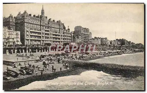 Ansichtskarte AK Hotels Metropole And Grand Brighton