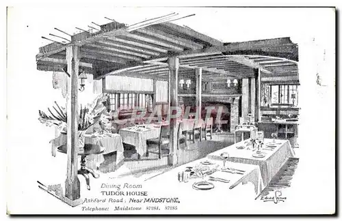Cartes postales Dining Room Tudor House Ashford Road near Mindstone