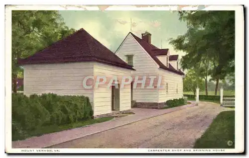 Cartes postales Mount Vernon Va Carpenter Shop And Spinning House