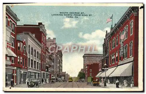 Cartes postales South George St Looking North From King St York Pa
