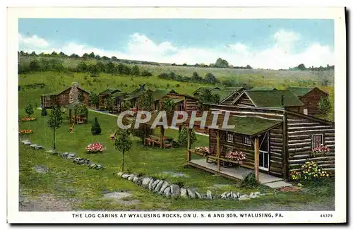 Cartes postales The Old Cabins At Wyalusing Rocks on U S And Wyalusing Pa