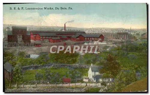 Cartes postales BR&P Locomotive Works Du Bois Pa