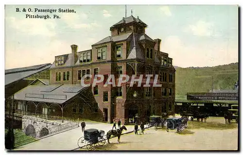 Cartes postales Passenger Station Pittsburgh Pa Train