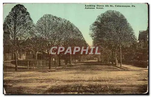 Cartes postales Looking Down St Catasauqua Pa Autumn Scene