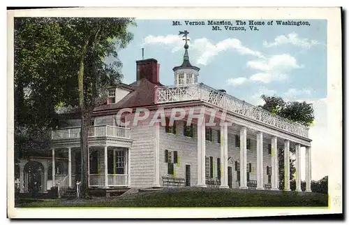 Cartes postales Mt Vernon Mansion The Home Of Washington Mt Vernon Va