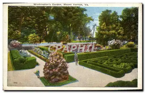 Cartes postales Washington&#39s Garden Mount Vernon Va