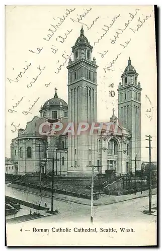 Cartes postales Roman Catholic Cathedral Seattle Wash