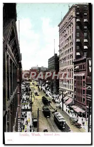 Cartes postales Seattle Wash Second Ave Tramway