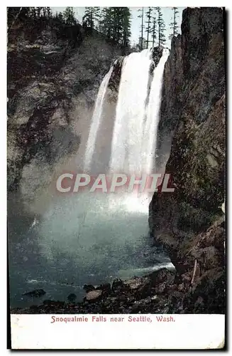 Ansichtskarte AK Snoqualmie Falls Near Seattle Wash