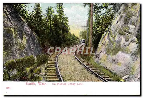 Cartes postales Seattle Wash On Renton Trolly Line