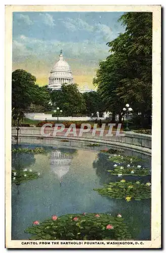 Cartes postales Capitol From The Bartholdi Fountain Washington D C