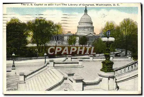 Cartes postales The U s Capitol As Seen From The Library Of Congress Washington D C