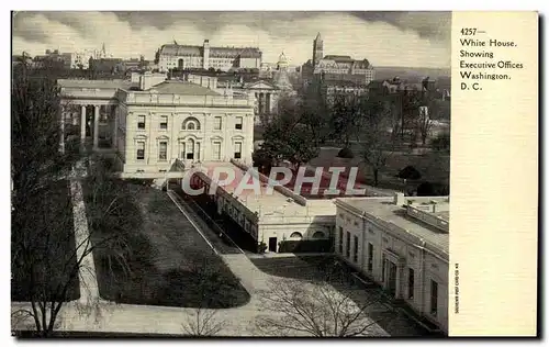 Ansichtskarte AK White House Showing Executive Offices Washington D C