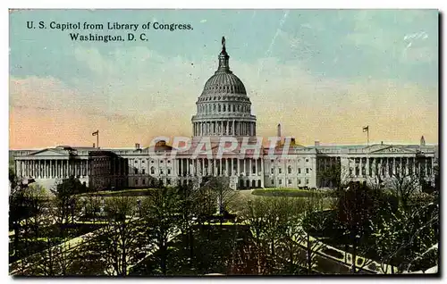 Cartes postales U S Capitol From Library Of Congress Washington D C