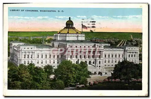 Ansichtskarte AK Library Of Congress Washington D C Bibliotheque