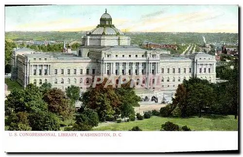 Ansichtskarte AK U S Congressional Library Washington D C Bibliotheque