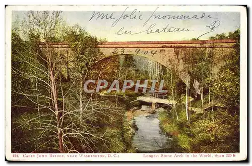 Ansichtskarte AK Cabin John Bridge Near Washington D C Longest stone arch in the world