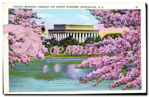 Cartes postales Lincoln Memorial Through The Cherry Blossoms Washington D C