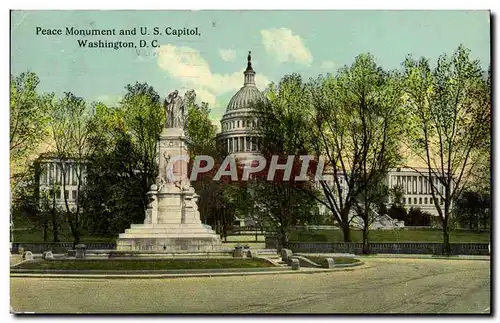 Cartes postales Peace Monument And U S Capitol Washington D C