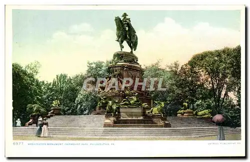 Cartes postales Washington Monument Fairmount Park Philadelphia Pa