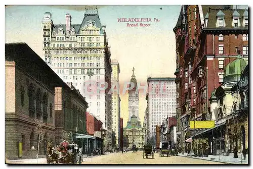 Cartes postales Philadelphia Pa Broad Street