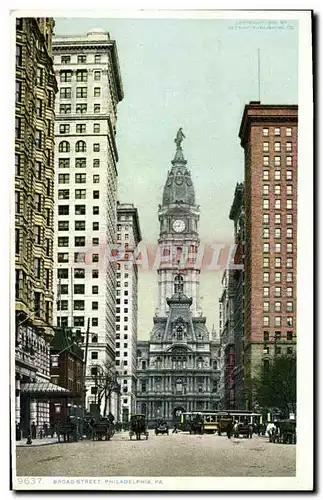 Cartes postales Broad Street Philadelphia Pa