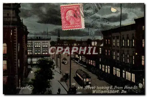 Cartes postales Street Looking E From Pine St Williamsport Pa