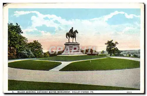 Ansichtskarte AK Major General Anthony Wayne Monument Valley Forge Pa