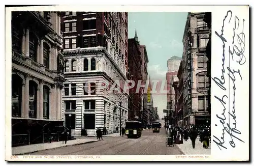 Cartes postales Fifth and Wood Streets Pittsburg Pa