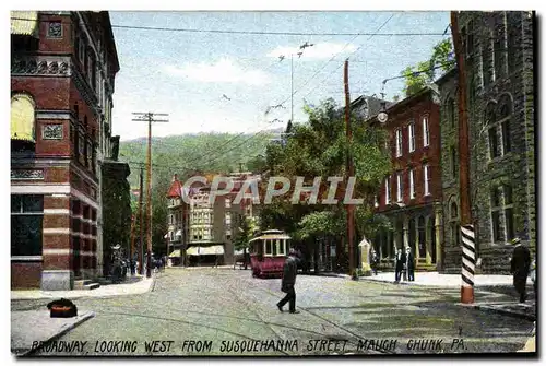Cartes postales Broadway Looking West From Susquehanna Street Maugh Chunk Pa