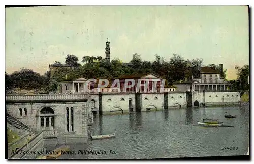 Ansichtskarte AK Old Fairmount Water Works Philadelphia Pa