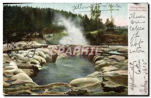 Cartes postales Crater Obblongg Geyser Yellowstone Park