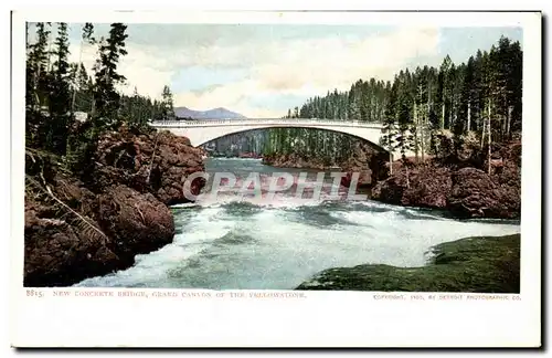 Cartes postales New Concrete Bridge Grand Canyon Of The Yellowstone