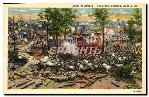 Cartes postales Battle Of Atlanta Cyclorama Building Atlanta Ga Militaria