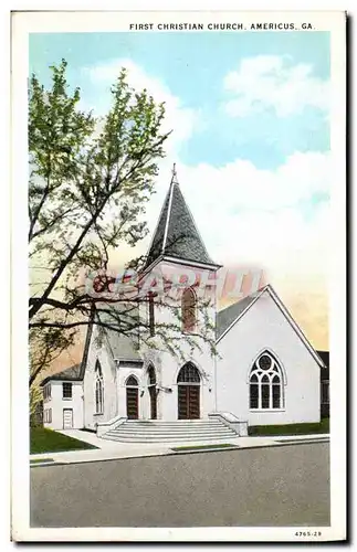 Cartes postales First Christian Church Americus Ga