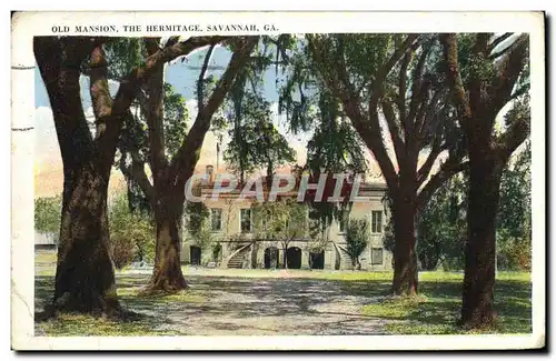 Ansichtskarte AK Old Mansion The Hermitage Savannah Ga