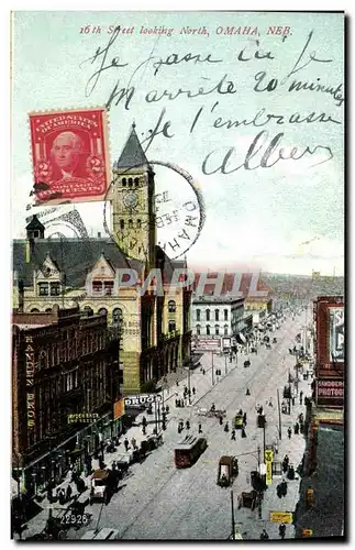 Cartes postales Sreet Looking North Omaha Neb