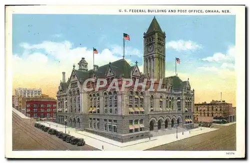 Ansichtskarte AK U S Federal Building And Post Office Omaha Neb