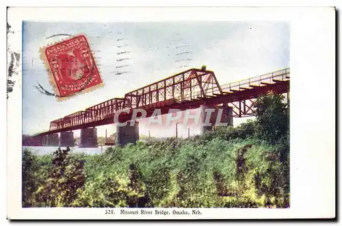 Ansichtskarte AK Missouri River Bridge Omaha Neb