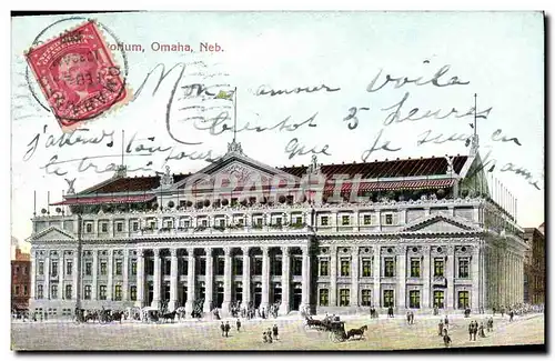 Cartes postales Auditotium Omaha Neb